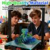 30 Inch 3D Printed Animals Snake, Surprise Mystery Fidget Anaconda Toy, Fake Python Statue with Realistic Eyes3-D Print Articulated Viper Cobra Collectible for Home Office (LSL) view 4