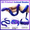24 Inch 3D Printed Animals Snake, Surprise Mystery Fidget Anaconda Toy, Fake Python Statue with Realistic Eyes3-D Print Articulated Viper Cobra Collectible for Home Office(LSZ) view 2