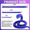 24 Inch 3D Printed Animals Snake, Surprise Mystery Fidget Anaconda Toy, Fake Python Statue with Realistic Eyes3-D Print Articulated Viper Cobra Collectible for Home Office(LSZ) view 3