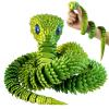 30 Inch 3D Printed Animals Snake, Surprise Mystery Fidget Anaconda Toy, Fake Python Statue with Realistic Eyes3-D Print Articulated Viper Cobra Collectible for Home Office (LSHL) view 1