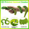 30 Inch 3D Printed Animals Snake, Surprise Mystery Fidget Anaconda Toy, Fake Python Statue with Realistic Eyes3-D Print Articulated Viper Cobra Collectible for Home Office (LSHL) view 2