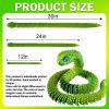 30 Inch 3D Printed Animals Snake, Surprise Mystery Fidget Anaconda Toy, Fake Python Statue with Realistic Eyes3-D Print Articulated Viper Cobra Collectible for Home Office (LSHL) view 3