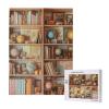 RMYRHQ Nostalgic Explorers Shelf Wooden Puzzles for Adults 500pieces Retro Globes&Weathered Books Art Relaxing Activity for Cozy Evenings&Solo Relaxation Great Gifts to Graduations&Thanksgiving view 2