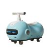Wiggle cart Peanut Shape Wiggle Car Music Light Anti-Rollover Swing Car Whith Helmet Backpack Age 3+(Blue) view 1