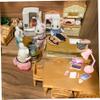 Dollhouse Accessories Mini Laptop Tablet Phone Mini Books Cup Pencil 6Pcs/Set Miniature Office Set Realistic 1/12 Scale Accessories for Dollhouse Crafts Scene. view 2