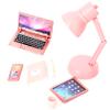 Dollhouse Accessories Mini Laptop Tablet Phone Mini Books Cup Pencil 6Pcs/Set Miniature Office Set Realistic 1/12 Scale Accessories for Dollhouse Crafts Scene. view 3