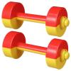 Alasum Kids Dumbbells Plastic Dumbbell Toy Fitness Barbell Set for Children Lightweight Safe Ergonomic Grip Arm Shoulder Muscle Development Home Exercise(red & Yellow Patchwork) view 1