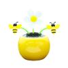 Cndiyald Solar Dancing Flower, Shaking Head Bee Car Ornament, Solar Powered Desk Toy for Office Home Decoration view 1
