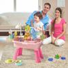 Kids Water Table Electric Play Sink with Running Water with Removable Table Legs Educational Play Sink with 180 Rotating Faucet for Kids Park Nursery Garden. view 4