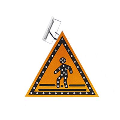 Pubutik Solar-Powered LED Signs, Road Traffic Signs,Heavy Duty Rustproof Aluminum Metal Frame,Actively Illuminated Safety Signs,for Street Driveway School Community,K