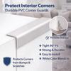 PVC Wall Corner Protector, L-Shaped Molding Trim with Adhesive Backing, Flexible Corner Guards for Wall Protection, Easy to Cut Edge Guard for Home Office Kitchen Island Cabinets(Jet Black,236.2in) view 2