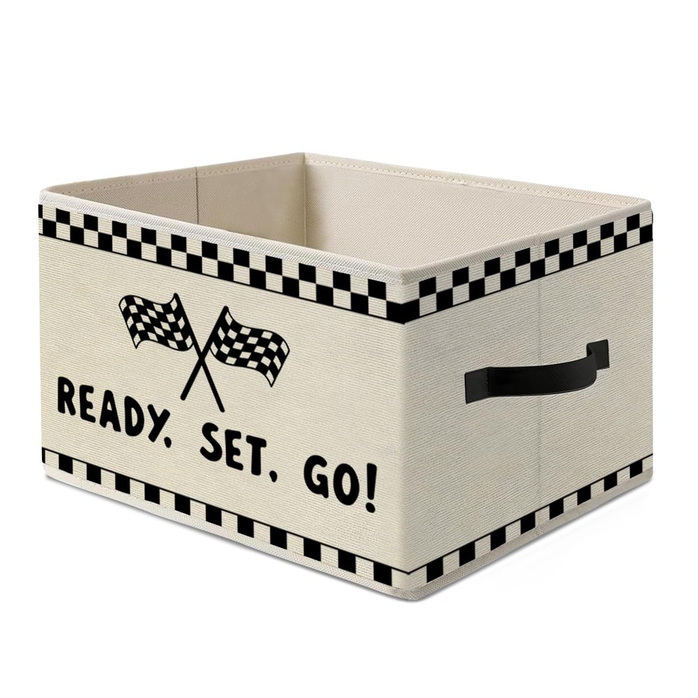 Dilemat Race Car Room Decor,Racing Storage Bins Box
