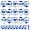 24 Pcs 16 Inch Blue Gold Graduation Inflatable Beach Balls with Air Pump Congrats Grad Sign Activities Beach Ball 2026 Graduation Party Favor Swimming Pool Supplies for Graduates Seniors College view 1