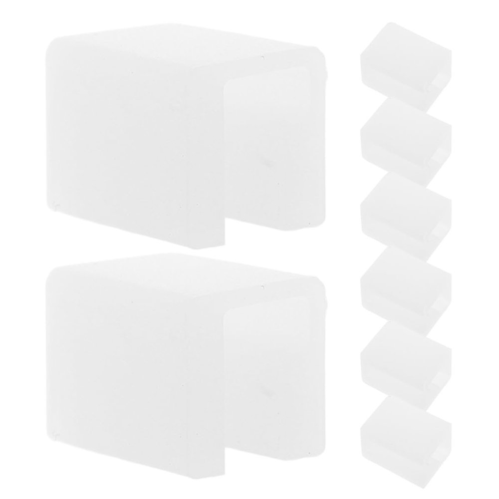 MOTHNUR 8pcs Silicone Door Corner Bumpers Proofing Drawer Handle Covers Rubber Edge Guards Safety Furniture Protectors for Cabinets and Tables