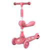 Wiggle cart 2-in-1 Scooters Kids Foldable Seat Adjustable Height Widened Non-Slip Deck More Safer for Beginner(Pink) view 1