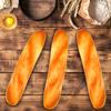 BESTYASH 3pcs Artificial French Bread Set, 10.62In Fake Loaf Simulation Baguette Food Props for Photography Display Home Decoration and Kids Pretend Play view 4