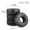 RC Car Tires Tyres Wheels for D90 D110 for AXIAL SCX10 II III for Capra 1/10 Remote Control Car 4PCS 1.9Inch rc Crawler Tires 130mm Tyre view 4