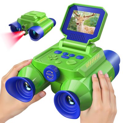 Acoath Binoculars for Kids with Night Vision Camera, Kids Telescope, 10X Optical Zoom, Magic Adventures Telescope Toys Gifts for Age 3, 4, 5, 6, 7, 8, 9, 10+ Years Old Boys Girls