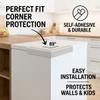 Self-Adhesive Corner Protectors for Walls, 1" x 1" PVC Metal-Look Corner Guard, Waterproof Wall Edge Protector Strip, Pet Scratch Guard for Cabinet Table Baseboard(Smoke Gray,157.5in) view 2