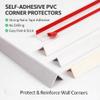 Self-Adhesive Corner Protectors for Walls, 1" x 1" PVC Metal-Look Corner Guard, Waterproof Wall Edge Protector Strip, Pet Scratch Guard for Cabinet Table Baseboard(Smoke Gray,157.5in) view 3