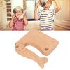 ERYUE Wooden Safe Cooking Knife Toy for Kids 2-8, Montessori Kitchen Tool for Cutting Vegetable Fruit, Natural Beech Kids Wooden Knife (Fish Pattern) view 4