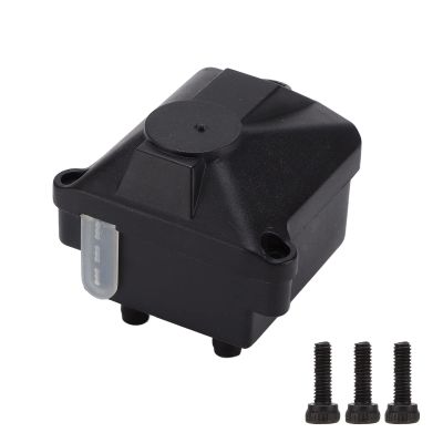 ERYUE for Axial SCX10 III AXI03007 Durable Black Plastic Receiver Box, Dustproof Waterproof RC Car Parts for Model AXI231018