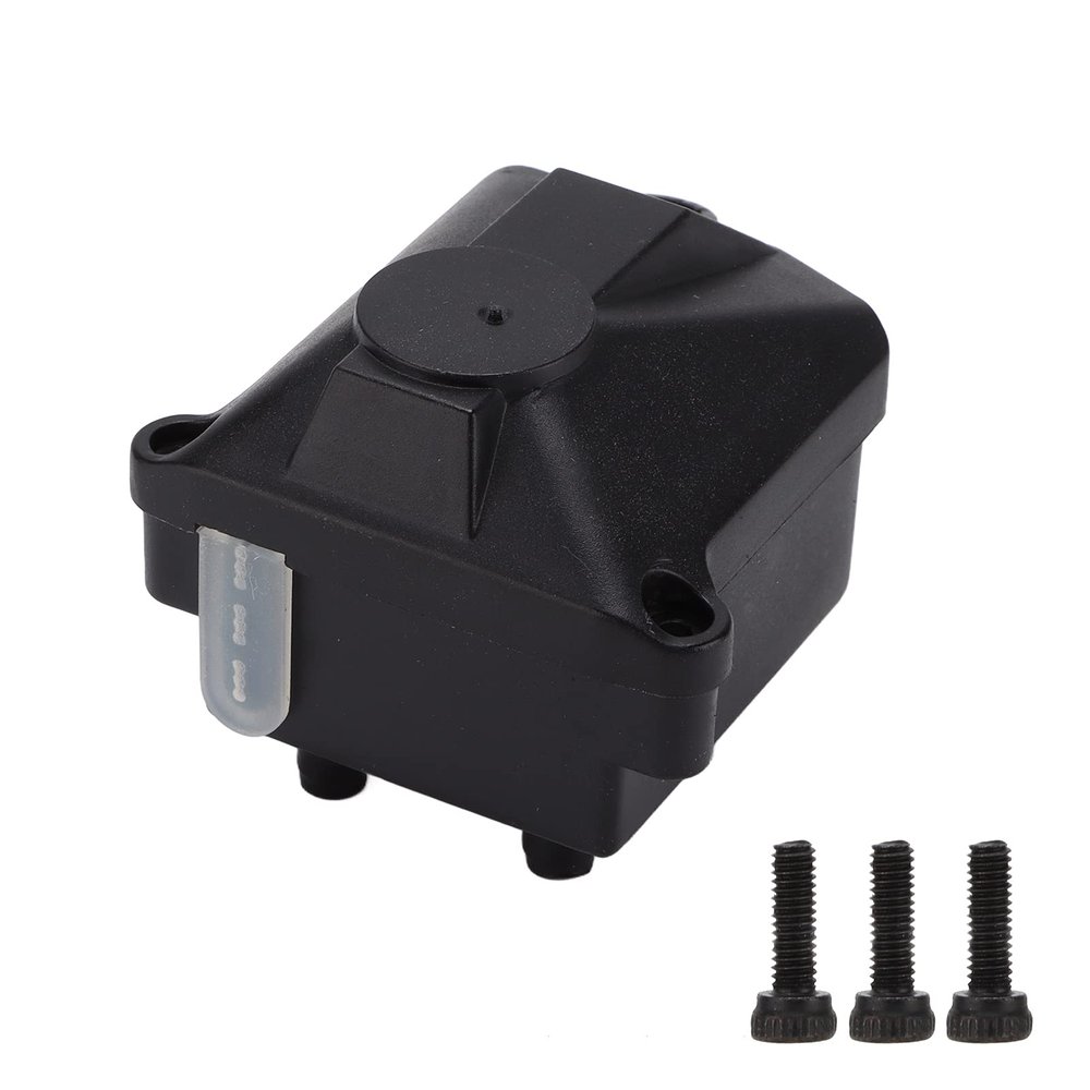 ERYUE for Axial SCX10 III AXI03007 Durable Black Plastic Receiver Box, Dustproof Waterproof RC Car Parts for Model AXI231018