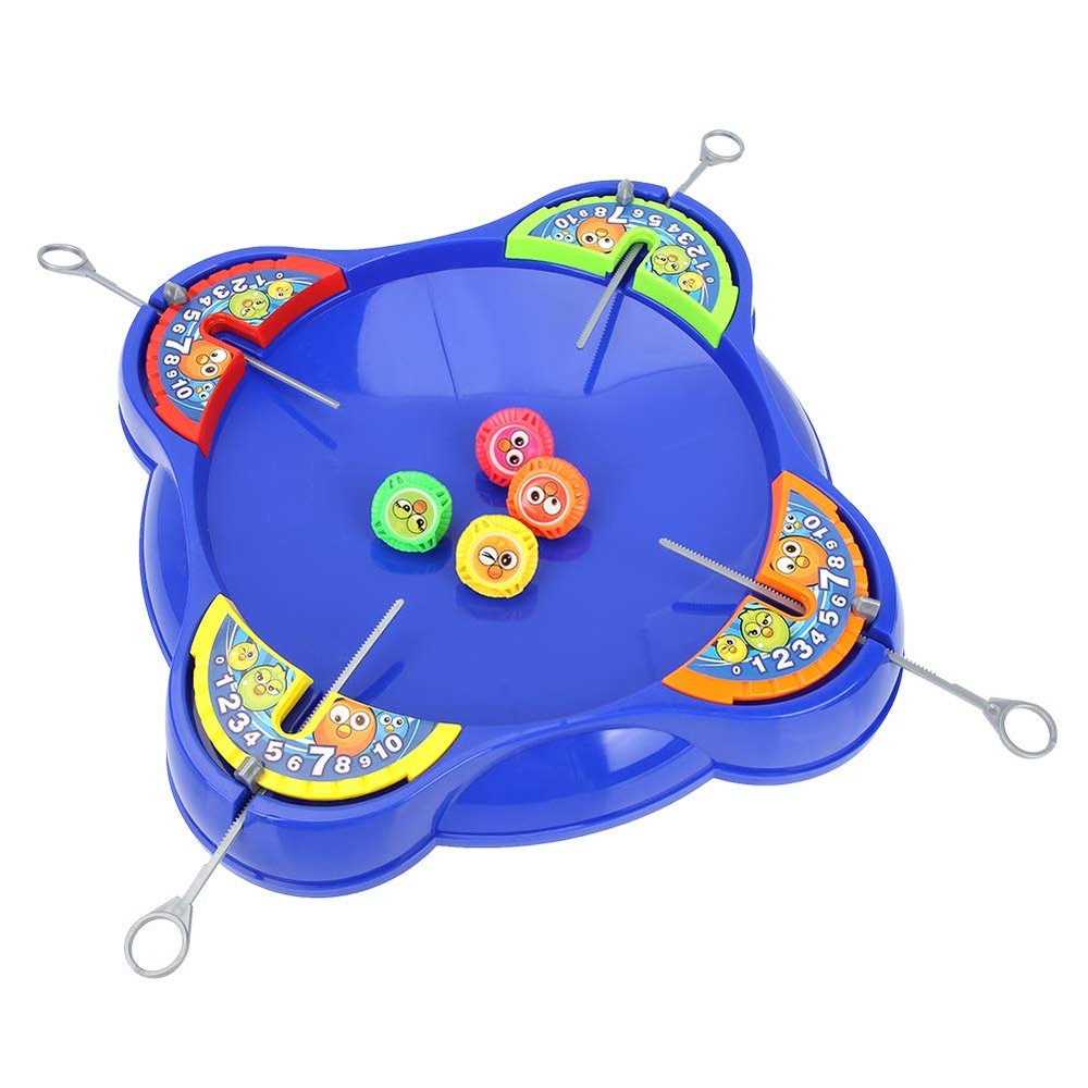 ERYUE Gyro Burst Exciting Duel Spinning for Kids Blue Durable Safe Guardrail for Children Gift