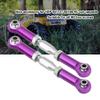 ERYUE RC Machined Aluminium Alloy Steering Rod Upgrade Part for HSP 94111 94188 RC Car, 2-Pack Blue/Silver/Purple, WearResistant Servo Rods for All M3 Hex Screws (Purple) view 2