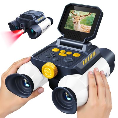 Acoath Binoculars for Kids with Night Vision Camera, Kids Telescope, 10X Optical Zoom, Magic Adventures Telescope Toys Gifts for Age 3, 4, 5, 6, 7, 8, 9, 10+ Years Old Boys Girls