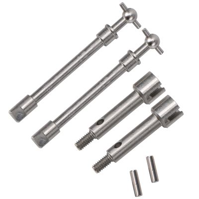 ERYUE Stainless Steel Front Drive Shaft Durable Replacement for Axial SCX24 RC Car, 2 Sets RC Accessories for 90081 1/24 Car