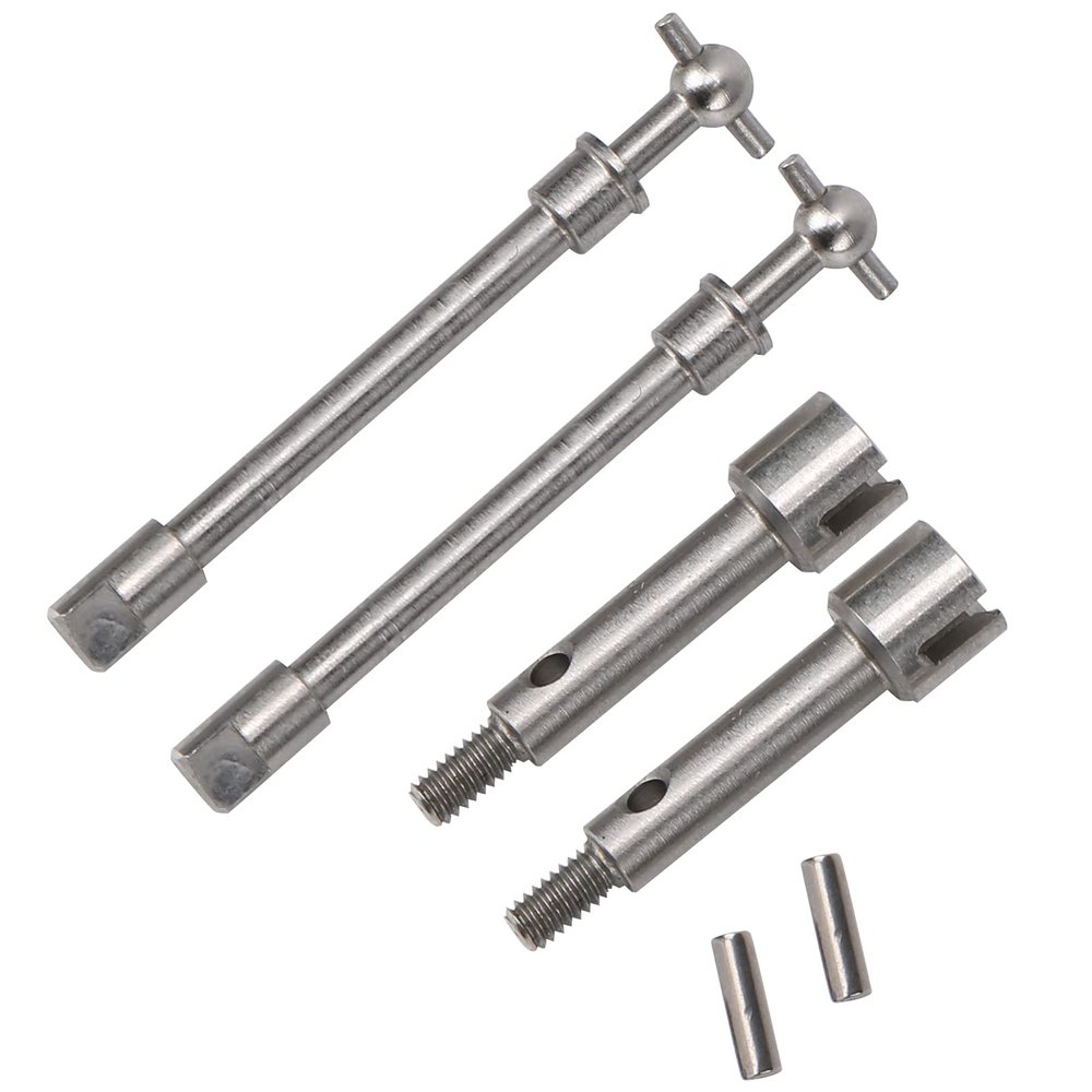 ERYUE Stainless Steel Front Drive Shaft Durable Replacement for Axial SCX24 RC Car, 2 Sets RC Accessories for 90081 1/24 Car