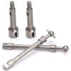 ERYUE Stainless Steel Front Drive Shaft Durable Replacement for Axial SCX24 RC Car, 2 Sets RC Accessories for 90081 1/24 Car view 3