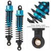 ERYUE Precise Metal RC Car Shock Damper, High Performance 2pcs Blue Replacement Parts for 1:10 RC Car, Fit for JLB HSP EM DHK HPI Owners (100MM) view 4
