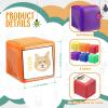 Diydeg Education Playing Game Dice, 6 Pcs Classroom Soft Dice Versatile Pocket Design Soft Foam with 6 Side Clear Pockets for Academic Games, Party Favors, Homeschool Activities view 4