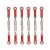 ERYUE Aluminum Alloy Adjustable Push Rods for RC Car, Durable Turnbuckle Rod Linkage for RedcatHSP Upgrade Parts (Red) view 1