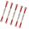 ERYUE Aluminum Alloy Adjustable Push Rods for RC Car, Durable Turnbuckle Rod Linkage for RedcatHSP Upgrade Parts (Red) view 4