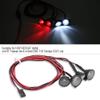 ERYUE RC Crawler LED Light Bar for Axial Scx10-4, Roof Lights Lamp Set for RC Cars, Easy to Install Model Car Enthusiasts (4LED2 red 2 White) view 2