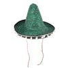 Abaodam Green 40cm Pom Pom Straw Sombrero Hat Mexican Party Decoration Carnival Hat for Fiesta and Costume view 1