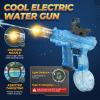 2 Pack Electric Water Guns for Adults Kids Squirt Gun with Lighting Sight Long Range Automatic Water Gun Electric Squirt Blaster Watergun Summer Pool Beach Party Outdoor Water Toys for Kids view 2