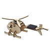 Aumotop Wooden Solar Helicopter Model DIY Safe Assembly Toy Gift Solar Powered for Boys Girls Home Office Decor view 1