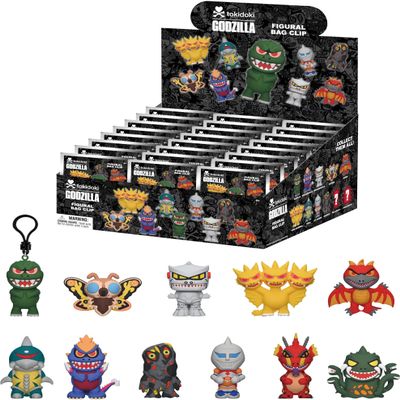 Tokidoki x Godzilla - Series 1-3D Foam Bag Clip Blind Bag - 24pc PDQ Display