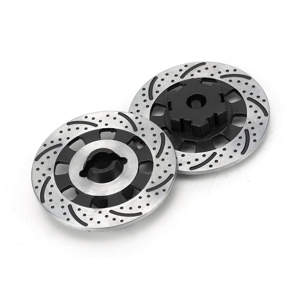 ERYUE RC Wheel Brake Disc Parts Lightweight and Easy to Install for Unlimited Desert Racer UDR 1/7 RC Car (Black)