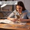 3D Metal Puzzles for Adults Eagle, 279PCS Stainless Steel DIY Mechanical Metal Model Kits, No Glue Assembly with Movable Joints, Challenging Metal Building Kit Desk Decor Gift(Golden Eagle) view 4