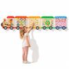 BROWNROOT Wooden Train Busy Board, Montessori Sensory Activity Wall Toy, 6-in-1 Toddler Travel Playset for Fine Motor Skills, Early Educational & Learning Gift for Boys Girls Ages 3-6 view 1