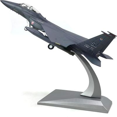 F-15E Model Plane 1/100 Scale Aircraft Kit Metal Diecast F15 Military Fighter Attack Airplane Model for Collection and Birthday Gift