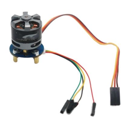 12V 2A 2208-100T 110KV BLDC External Rotor Motor with AS5600 Magnetic Encoder & Cable for PTZ(Only Motor)