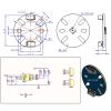 12V 2A 2208-100T 110KV BLDC External Rotor Motor with AS5600 Magnetic Encoder & Cable for PTZ(Only Motor) view 2