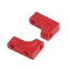 2Pcs Metal Servo Mount Bracket Compatible with TT02 XV01 TB03 1/10 RC Car Upgrade Parts(Red) view 1