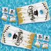 Hungdao 2 Sets Graduation Pool Cornhole Inflatable Bean Bag Toss Game with 8 Bean Bags Inflatable Floating Beanbag Throwing Game for Pool Graduation Party view 1